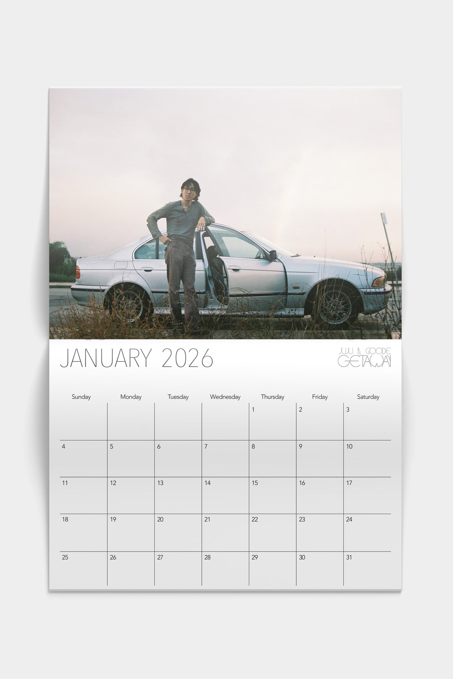 Juju B. Goode Getaway 2026 Wall Calendar